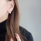 シェル風ハートステンレスピアス アレルギー対応 つけっぱなし | FACION | 詳細画像6