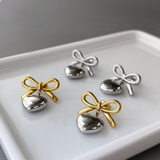 リボン&ハートステンレスピアス アレルギー対応 つけっぱなし | FACION | 詳細画像4