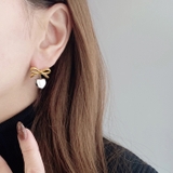 リボン&ハートステンレスピアス アレルギー対応 つけっぱなし | FACION | 詳細画像6