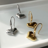 プランプハートステンレスフックピアス アレルギー対応 つけっぱなし | FACION | 詳細画像3