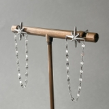 シルバー | シャイニングスターチェーンステンレスピアス 金属アレルギー アレルギー対応 | FACION