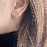 シャイニングスターチェーンステンレスピアス 金属アレルギー アレルギー対応 | FACION | 詳細画像7