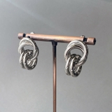 シルバー | オーバルマルチリングステンレスピアス 金属アレルギー アレルギー対応 | FACION