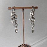 シルバー | フリンジチェーンデザインステンレスピアス アレルギー対応 レディース | FACION