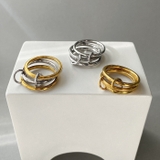 コネクトトリプルステンレスリング 指輪 金属アレルギー対応 | FACION | 詳細画像5