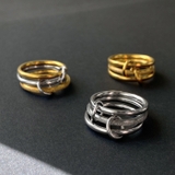 コネクトトリプルステンレスリング 指輪 金属アレルギー対応 | FACION | 詳細画像1