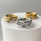 トリプルコネクトエタニティステンレスリング レディース 指輪 | FACION | 詳細画像8 