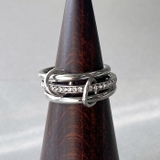 トリプルコネクトエタニティステンレスリング レディース 指輪 | FACION | 詳細画像2 