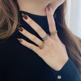 トリプルコネクトエタニティステンレスリング レディース 指輪 | FACION | 詳細画像13 