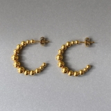 ゴールド | メタルステンレスボールフープピアス アレルギー 対応 | FACION