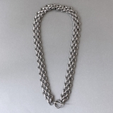 シルバー | マンテル多重チェーンステンレスネックレス つけっぱなし チョーカー | FACION