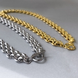 マンテル多重チェーンステンレスネックレス つけっぱなし チョーカー | FACION | 詳細画像2 