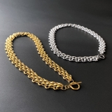 マンテル多重チェーンステンレスネックレス つけっぱなし チョーカー | FACION | 詳細画像1 