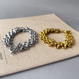 マンテル多重チェーンステンレスブレスレット 太め サージカルステンレス | FACION | 詳細画像2