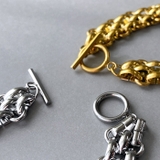 マンテル多重チェーンステンレスブレスレット 太め サージカルステンレス | FACION | 詳細画像4