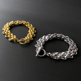 マンテル多重チェーンステンレスブレスレット 太め サージカルステンレス | FACION | 詳細画像1