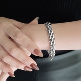 マンテル多重チェーンステンレスブレスレット 太め サージカルステンレス | FACION | 詳細画像6