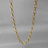 ゴールド | ノットオーバルチェーンステンレスネックレス つけっぱなし サージカルステンレス | FACION