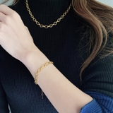 ノットオーバルチェーンステンレスネックレス つけっぱなし サージカルステンレス | FACION | 詳細画像9 