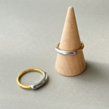 バイカラープランプステンレスリング 指輪 コンビカラー | FACION | 詳細画像2 