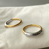 バイカラープランプステンレスリング 指輪 コンビカラー | FACION | 詳細画像5 