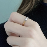 バイカラープランプステンレスリング 指輪 コンビカラー | FACION | 詳細画像8 