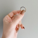 バイカラープランプステンレスリング 指輪 コンビカラー | FACION | 詳細画像11 