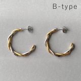 B-TYPE | バイカラーステンレスフープピアス 金属アレルギー 対応 | FACION