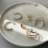 バイカラーステンレスフープピアス 金属アレルギー 対応 | FACION | 詳細画像3