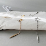 キュービックジルコニアロングチェーンステンレスピアス 金属アレルギー 対応 | FACION | 詳細画像3 