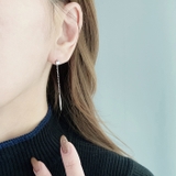 キュービックジルコニアロングチェーンステンレスピアス 金属アレルギー 対応 | FACION | 詳細画像5 