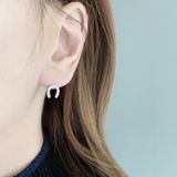 馬蹄ホースシューCZステンレスピアス 馬 アレルギー対応 | FACION | 詳細画像5