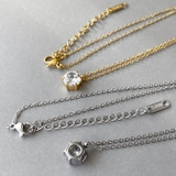 大粒8 0mmキュービックジルコニアステンレスネックレス レディース | FACION | 詳細画像5 