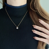 大粒8 0mmキュービックジルコニアステンレスネックレス レディース | FACION | 詳細画像9 