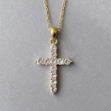 ゴールド | ジルコニアクロスモデルステンレスネックレス 金属アレルギー対応 つけっぱなし | FACION