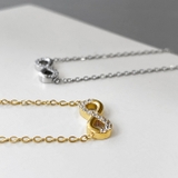 ジルコニアインフィニティステンレスネックレス 金属アレルギー レディース | FACION | 詳細画像3 