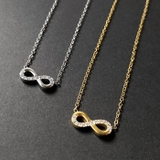 ジルコニアインフィニティステンレスネックレス 金属アレルギー レディース | FACION | 詳細画像1 