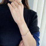 スリムウェーブステンレスブレスレット バングル アレルギー対応 | FACION | 詳細画像7 