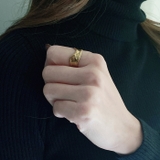 ニュアンスエンボスステンレスリング 指輪 レディース | FACION | 詳細画像8