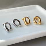 ニュアンス馬蹄ホースシューステンレスピアス アレルギー対応 レディース | FACION | 詳細画像2 