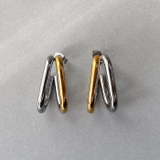 バイカラー | ダブルU形フープステンレスピアス レディース アレルギー対応 | FACION