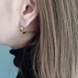 プランプステンレスロールフープピアス 金属アレルギー対応 アレルギー対応ピアス | FACION | 詳細画像9 