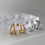 ダブルラインフープステンレスピアス アレルギー対応 金属アレルギー対応 | FACION | 詳細画像5 