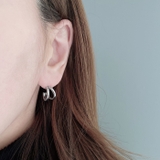 ダブルラインフープステンレスピアス アレルギー対応 金属アレルギー対応 | FACION | 詳細画像6 