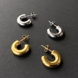 Cラインメタルステンレスフープピアス フープ 金属アレルギー対応 | FACION | 詳細画像1 