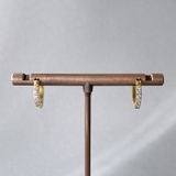 ゴールド | ジルコニアラインワンタッチステンレスフープピアス アレルギー対応 金属アレルギー | FACION