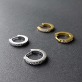 ジルコニアラインワンタッチステンレスフープピアス アレルギー対応 金属アレルギー | FACION | 詳細画像1