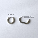 ジルコニアラインワンタッチステンレスフープピアス アレルギー対応 金属アレルギー | FACION | 詳細画像5