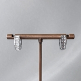 シルバー | ジルコニアワイドワンタッチステンレスフープピアス サージカルステンレス アレルギ… | FACION