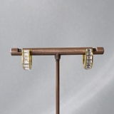 ゴールド | ジルコニアワイドワンタッチステンレスフープピアス サージカルステンレス アレルギ… | FACION